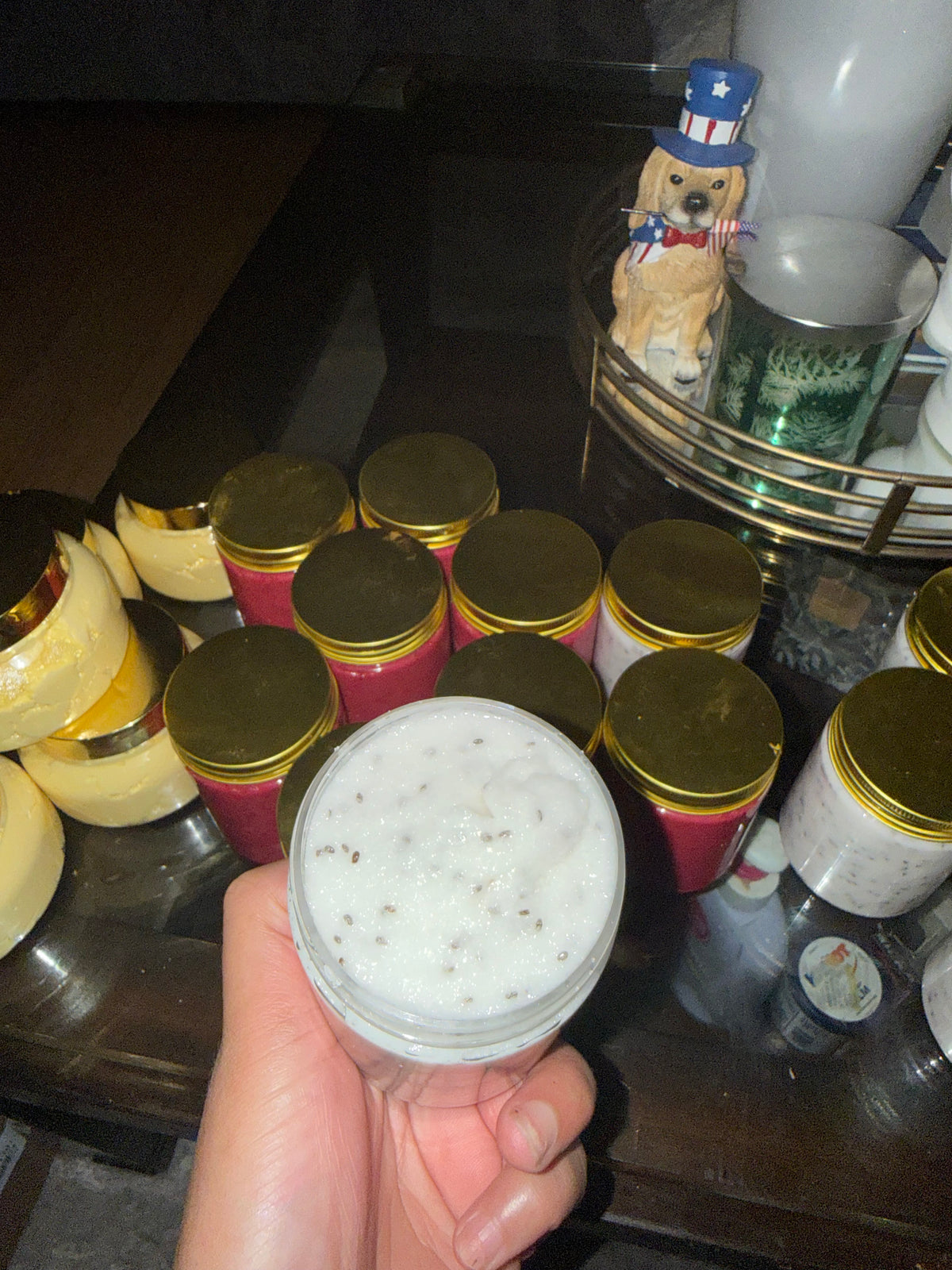 Exfoliante de coco con chia