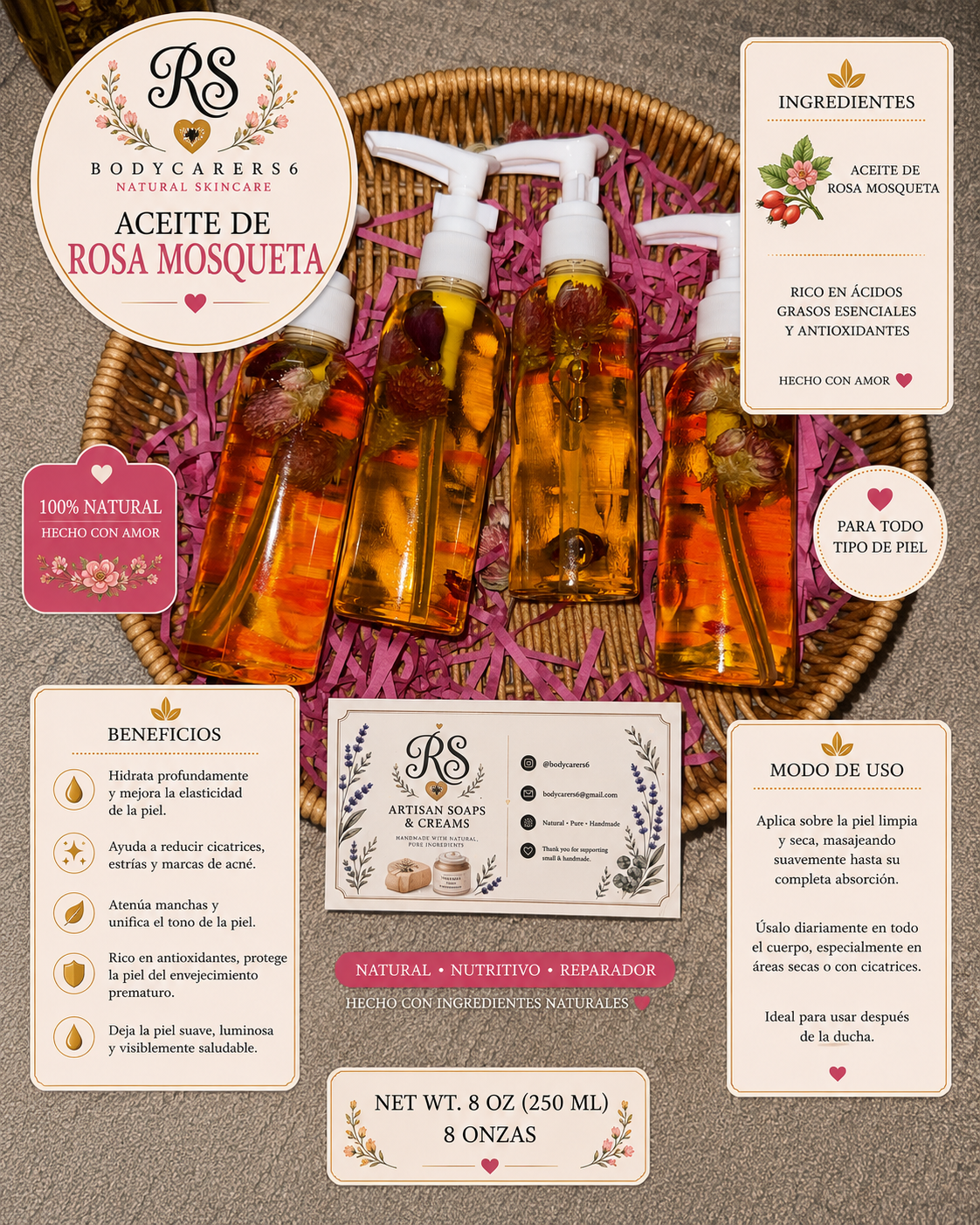 Body oil de Rosa mosqueta