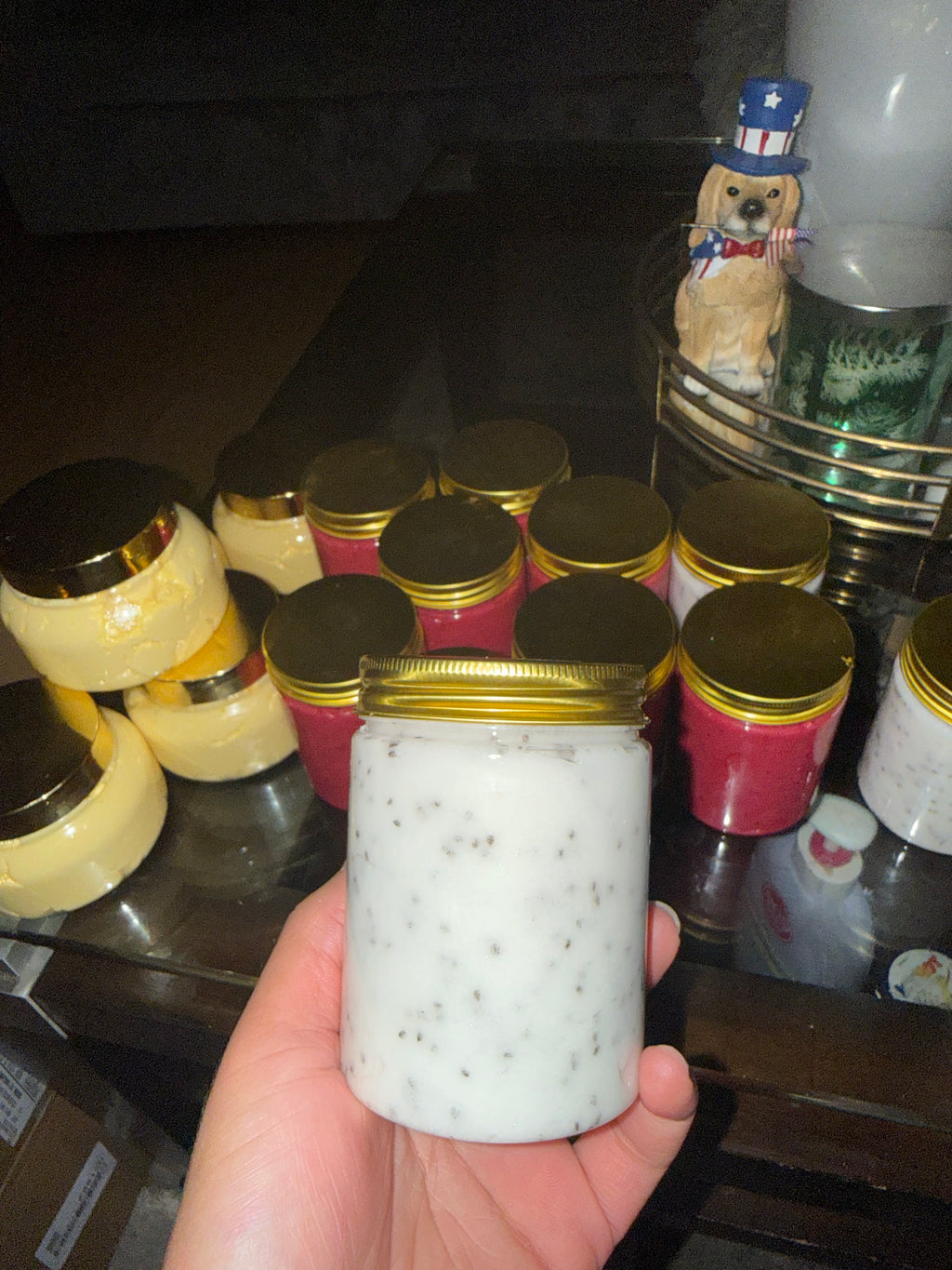 Exfoliante de coco con chia