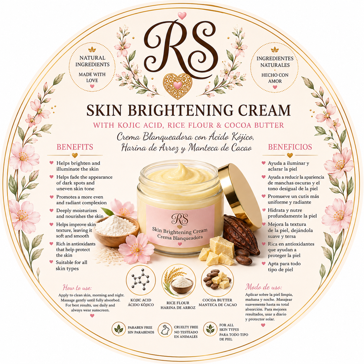 Crema blanqueadora
